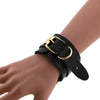 Leather Wristband Bracelet HandCuffs Wrist Collar Restraints in huge variety of colors