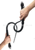 70cm Black Stinging Rubber Whip for Impact Play Punishment SM Slave Submission