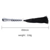 Short Metal Alloy Chain Flogger with Stainless Steel Handle - Horse Whip for Kinky Impact Play Punishment SM