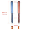 37cm / 14.5" Handmade Deluxe Genuine Cowhide Leather Paddle for Impact in Blue, Red, Blue-Black