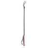 73cm Premium Quality Leather Riding Crop Cane with Sparkly Crystal Handle in Pink or Silver
