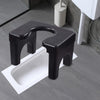 Squat Toilet Seat Queening Stool Portable Lightweight Stable Potty Chair in Black - FemDomme, Water Sports, Extreme Kink