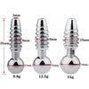 SAMOX Stainless Steel Urethral Sound Dilator Male Plug Threaded Urethra Catheter Stimulator