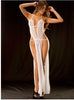See Through Split Dress Lace Sexy Lingerie in White or Black