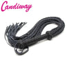 CatWhip Spanking Fantasy Braided 32" Flogger for Impact Play in Black or Red