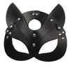Exotic PU Leather Cat Head Mask set with Collar / tux / bell / lace, Whip and Bondage Restraints - multiple variants