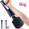 Extra Large Huge ABS Vibrating Wand Massager with 10 speeds in black, white, purple