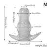 FAAK Large XL Waterproof Hollow Transparent Plug Pleasure Stimulator Enema Cleaning Manual for Women/Men
