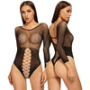 Lingerie Women Teddies Bodysuit Open Crotch Stretch Mesh Body Stockings Underwear Costumes
