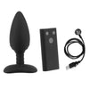 Vibrating Electric Shock Silicone Plug with Remote Control