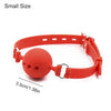 Bondage Silicone Open Mouth Ball Gag - 3 Sizes - red, black, pink