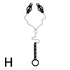 Bondage Metal Clamp With Metal Chain Clips Stimulation Massager