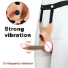 10 Frequency DP Vibrating Strap On works with AAA batteries