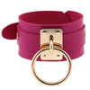 Leather Wristband Bracelet HandCuffs Wrist Collar Restraints in huge variety of colors