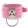 Leather Wristband Bracelet HandCuffs Wrist Collar Restraints in huge variety of colors