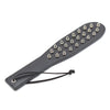 30CM Black PU Leather Punk Rivet Studded Spanking Paddle