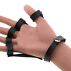 Punk Bondage Leather Wristband Bracelet Kinky Cuff Goth Fashion in various colors