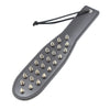 30CM Black PU Leather Punk Rivet Studded Spanking Paddle