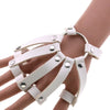 Punk Bondage Leather Wristband Bracelet Kinky Cuff Goth Fashion in various colors