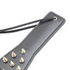 30CM Black PU Leather Punk Rivet Studded Spanking Paddle