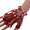 Punk Bondage Leather Wristband Bracelet Kinky Cuff Goth Fashion in various colors