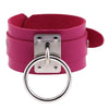 Leather Wristband Bracelet HandCuffs Wrist Collar Restraints in huge variety of colors