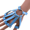 Punk Bondage Leather Wristband Bracelet Kinky Cuff Goth Fashion in various colors