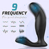 9 Mode Waterproof Vibrating Silicone Prostate Massager with Dual Motors