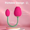 Rechargeable Rose Vibrating Sucking Quiet Silicone Egg with multiple modes