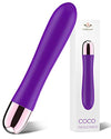 Rechargeable Purple VIbrating Wand with 9 Settings, Stainless Steel Motor