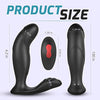 9 Mode Waterproof Vibrating Silicone Prostate Massager with Dual Motors