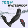 9 Mode Waterproof Vibrating Silicone Prostate Massager with Dual Motors