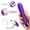 Rechargeable Purple VIbrating Wand with 9 Settings, Stainless Steel Motor