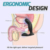 9 Mode Waterproof Vibrating Silicone Prostate Massager with Dual Motors