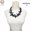 UKEBAY New Gothic Pendant Necklaces Women Punk Sweater Chains 3 Necklaces Strange Jewelry Handmade Rubber Jewelry Torques Rope