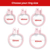 Pink Male Chastity Devices Sissy Cage Small Bondage Slave Lock Ring in Varying Sizes: 42mm, 46mm, 48mm, 53mm, 60mm