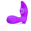 Wearable and Heatable Sucking Vibrating Silicone Stimulator with Remote Control in Red or Purple