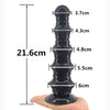 21.6cm L x 6cm W Pagoda plug with suction cup big dilator massage expanding stimulator