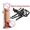 Realistic Thick Flesh Colored Silicone Cock with Suction Cup and Strap-On Harness Panties