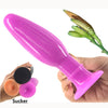 FAAK suction cup vibrating black plug for women or men 3.8cm / 1.5" width, 14.5cm / 5.7" length