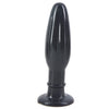 FAAK suction cup vibrating black plug for women or men 3.8cm / 1.5" width, 14.5cm / 5.7" length