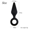 Exotic Silicone Plug with handles various shapes in Black