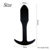 Exotic Silicone Plug with handles various shapes in Black