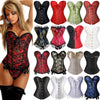 Sexy Women's Plus Size Overbust Lace-Up Boned Corsets