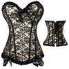 Sexy Women's Plus Size Overbust Lace-Up Boned Corsets