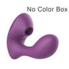 Sucking Vibrating Flexible Silicone Device with Thrusting Action in Four Colors