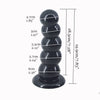 FAAK big strong suction giant beads packed plug for women men in Black, Purple, Flesh/Tan