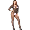 Women's Fishnet Bodystocking with Open Crotch