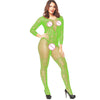 Women's Fishnet Bodystocking with Open Crotch