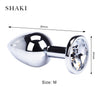 Stainless Steele Crystal Jewelry Trainer Plug Small or Medium in various colored jewels